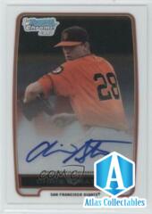2012 Bowman Draft Chrome Picks Chris Stratton #BCA-CST Auto